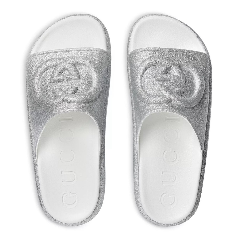 Gucci Women's GG Print Platform Slide Sandals